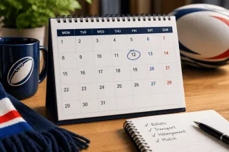 calendrier pour suivre les matchs de rugby