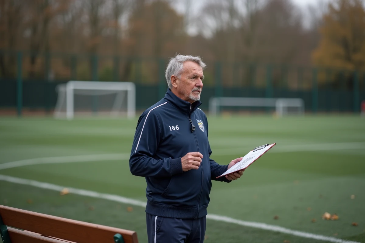 Entraineur de Versailles 78 observant lors d