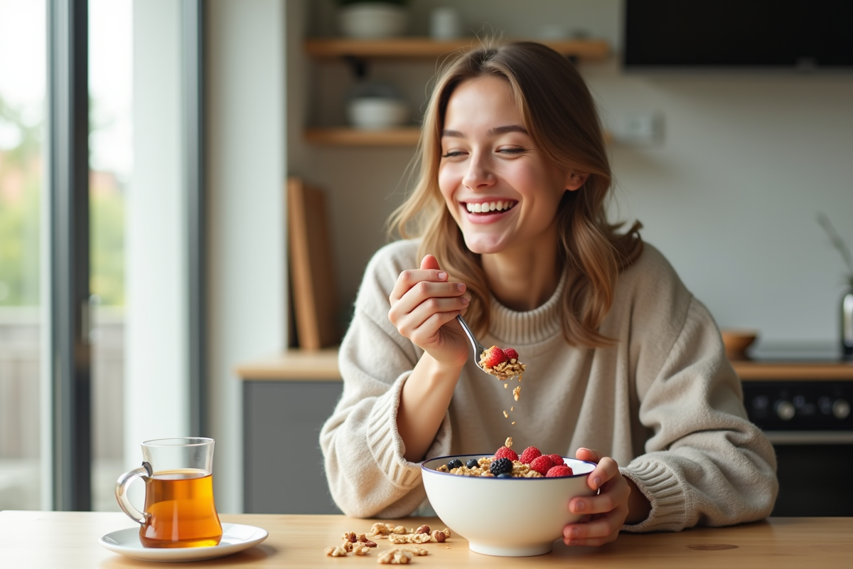 petit-déjeuner équilibré