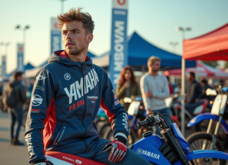 Prix Yamaha 125 motocross : où acheter au meilleur tarif ? Jeune homme en motocross avec Yamaha 125 en concession