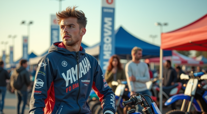 Prix Yamaha 125 motocross : où acheter au meilleur tarif ? Jeune homme en motocross avec Yamaha 125 en concession