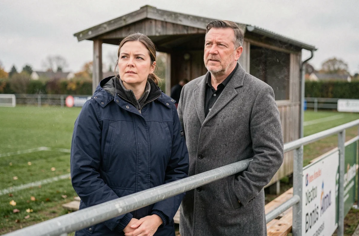 Parents de jeunes footballeurs en bordure de terrain lors d'un match de jeunes en Calvados